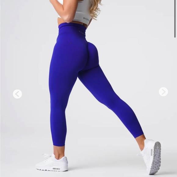NVGTN Pants - NVGTN Cobalt Solid Seamless Leggings Small
